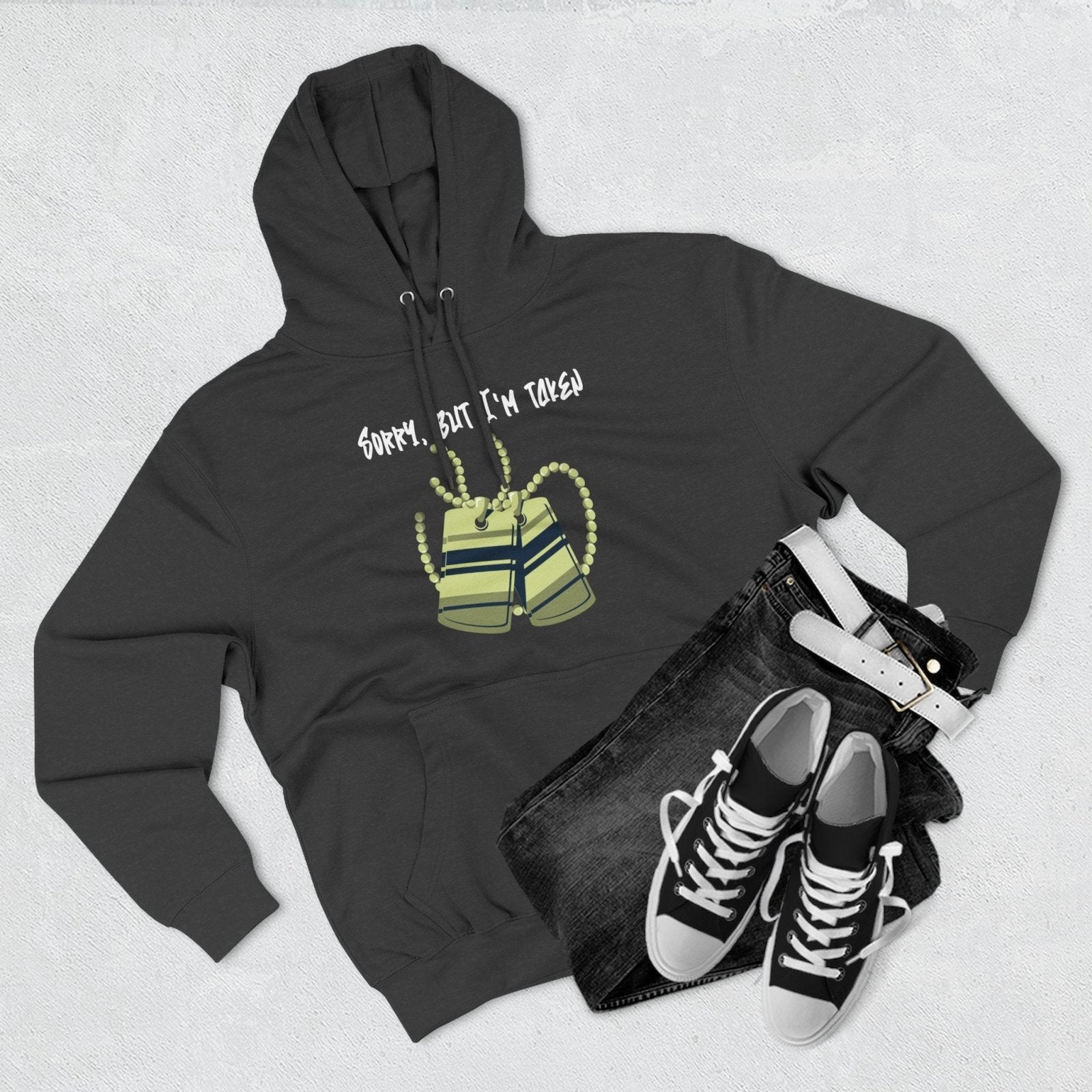 Premium Graphic Pullover Hoodie – Sorry, But I'm Taken | US - Ohhh So Swag