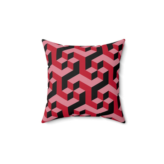 Red and Black Square Throw Pillow, 14 16 18 20 Inch | US - Ohhh So Swag