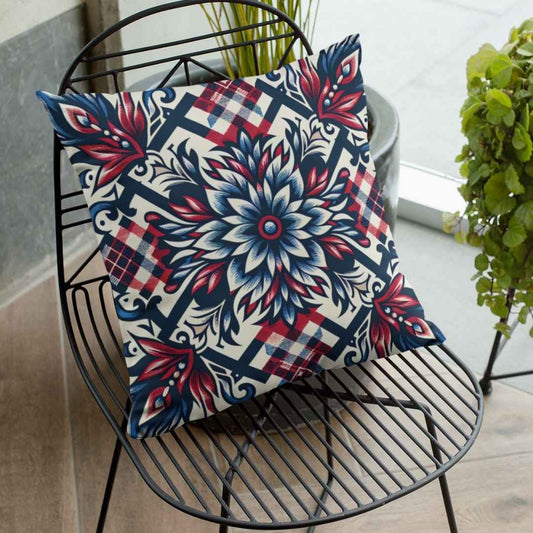 Red White and Blue Patterned Americana Throw Pillows | SHIPS FROM USA - Ohhh So Swag