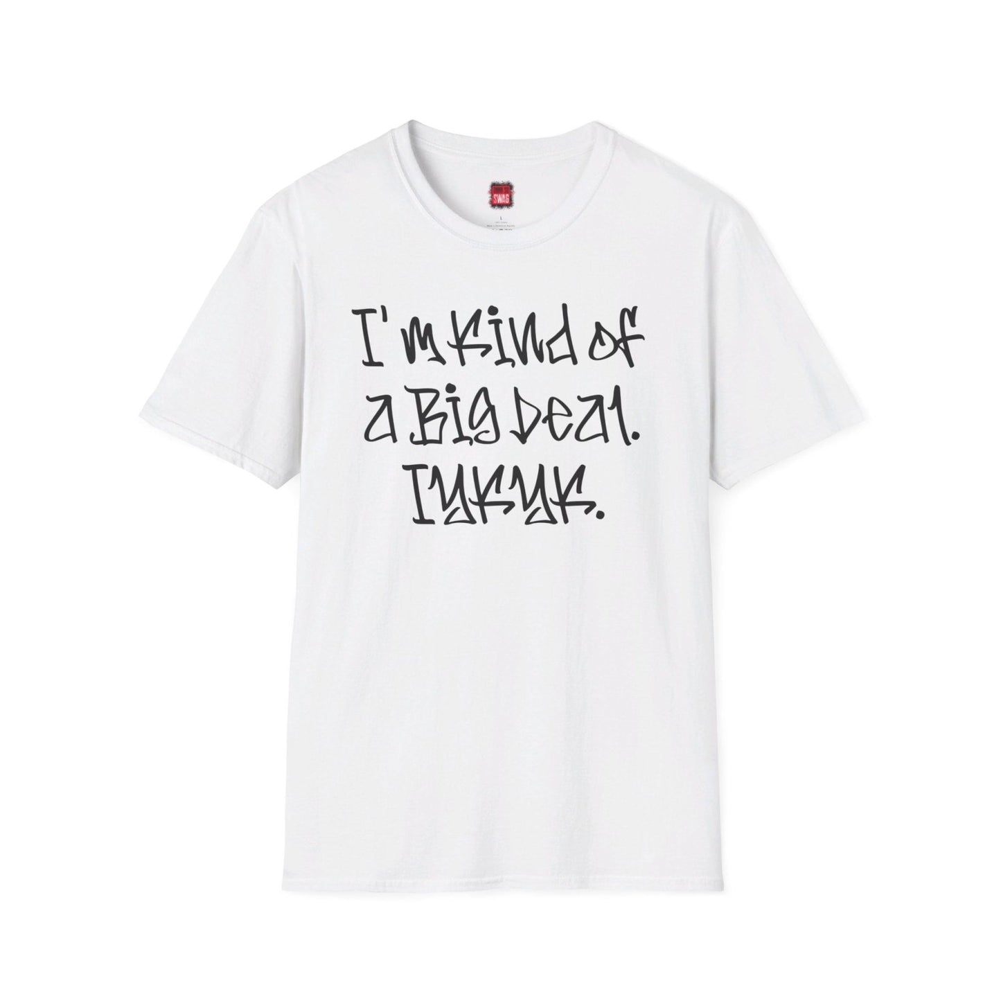 Softstyle Short Sleeve Cool Funny Swag Shirt - I'm Kind of a Big Deal IYKYK | US - Ohhh So Swag