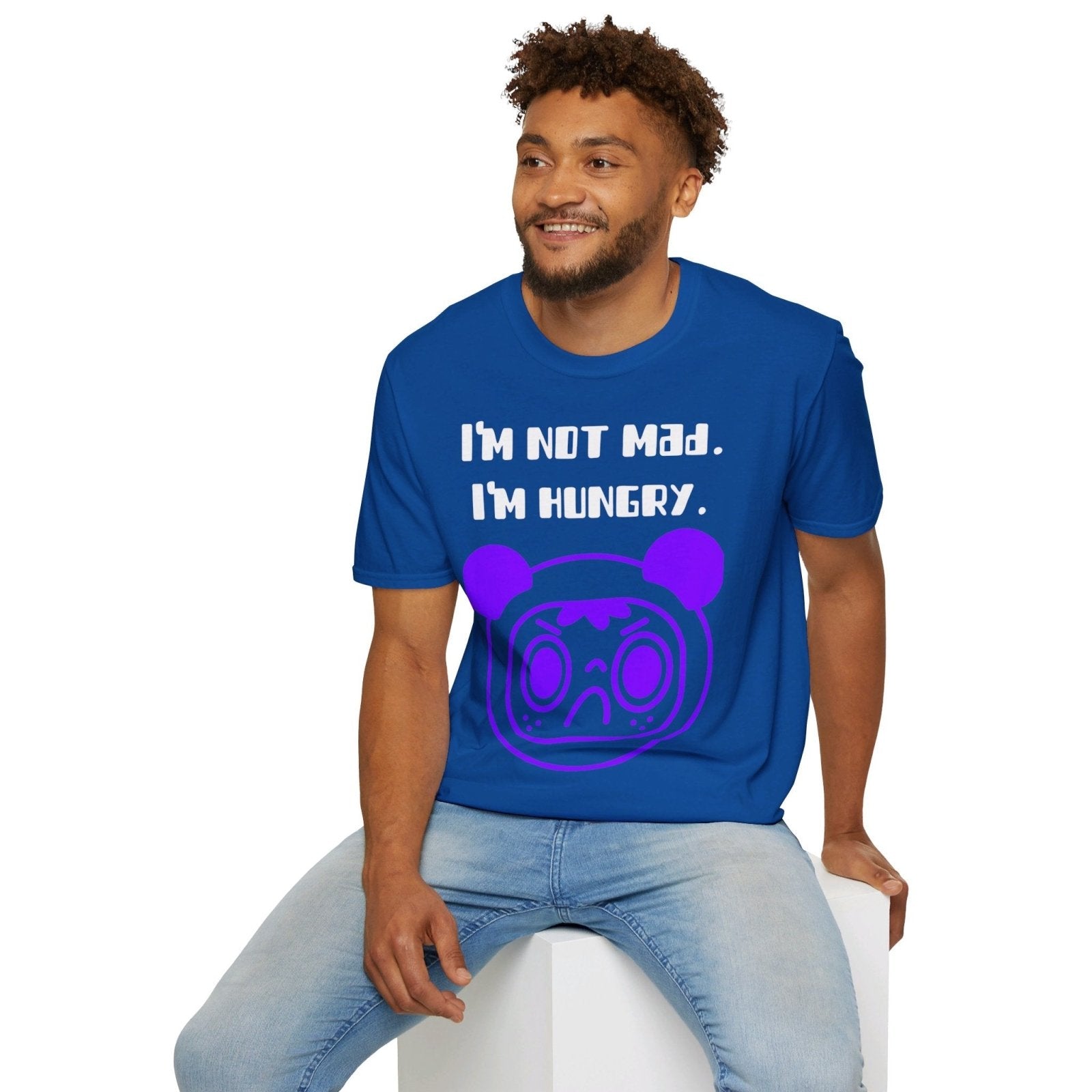 Softstyle Short Sleeve Food Lover Shirt for Men, Women - I'm Not Mad. I'm Hungry. | CA - Ohhh So Swag