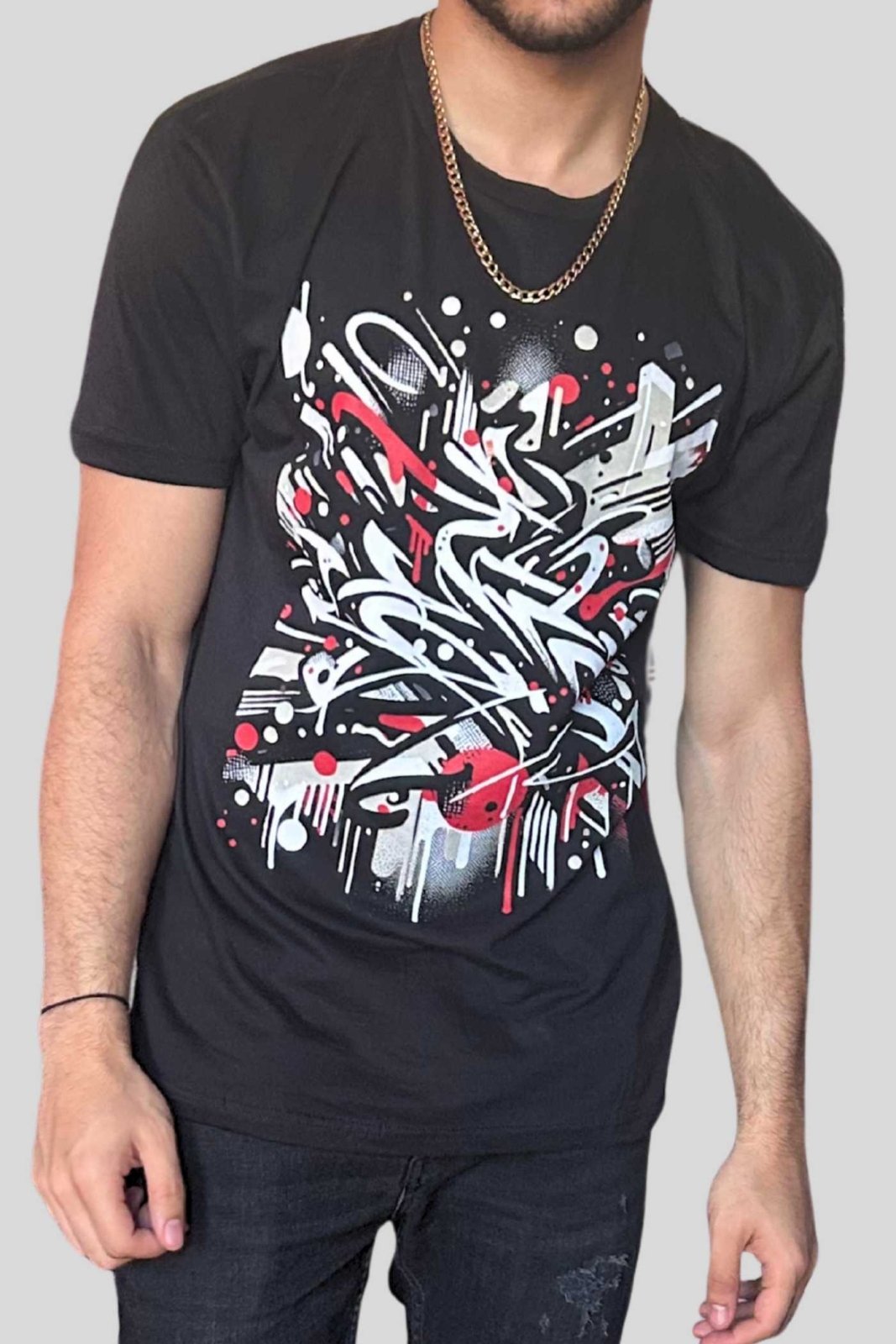 Street Art Unisex Soft Style T-Shirt, Casual Crew Neck Graffiti Graphic Tee, Creative Gift for Art Lovers with Urban Artistic Print | CA - Ohhh So Swag