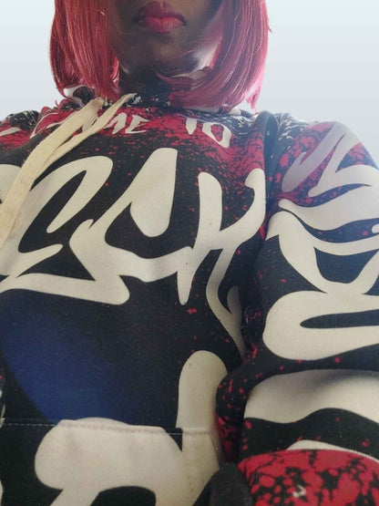 Streetwear Graphic Hoodie, White Remix – I Came to Wreck Shop | US - Ohhh So Swag