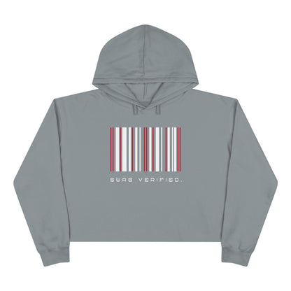 Swag Verified Barcode Cropped Hoodie, Women’s Fashion Sweatshirt Crop Top, Trendy Athleisure Wear, Gift for Her | US - Ohhh So Swag