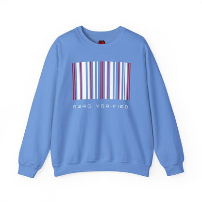 Swag Verified. Sweatshirt, Unisex Barcode Pullover Sweater about Confidence for Men Women, Gift for Him or Her | US - Ohhh So Swag