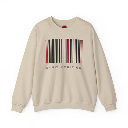 Swag Verified. Sweatshirt, Unisex Barcode Pullover Sweater about Confidence for Men Women, Gift for Him or Her | US - Ohhh So Swag