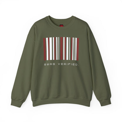 Swag Verified. Sweatshirt, Unisex Barcode Pullover Sweater about Confidence for Men Women, Gift for Him or Her | US - Ohhh So Swag