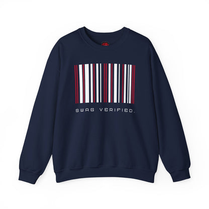 Swag Verified. Sweatshirt, Unisex Barcode Pullover Sweater about Confidence for Men Women, Gift for Him or Her | US - Ohhh So Swag