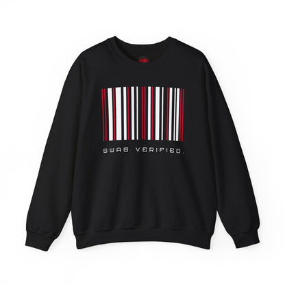 Swag Verified. Sweatshirt, Unisex Barcode Pullover Sweater about Confidence for Men Women, Gift for Him or Her | US - Ohhh So Swag