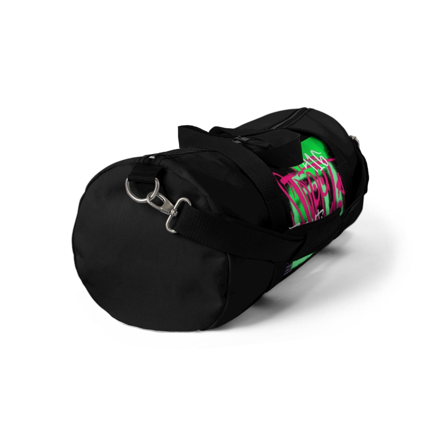 Toronto Black Graffiti Duffle Bag / Black Duffel Bag - Toronto. How We Do. Style. Music. Diversity. | US - Ohhh So Swag