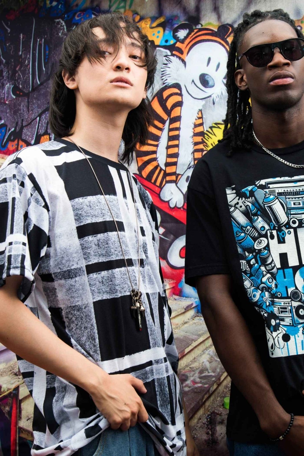 Unisex Black and White Plaid T-shirt for Men Women, Tartan Color Block Round Neck Shirt for Casual Wear, Everyday Comfort | US - Ohhh So Swag