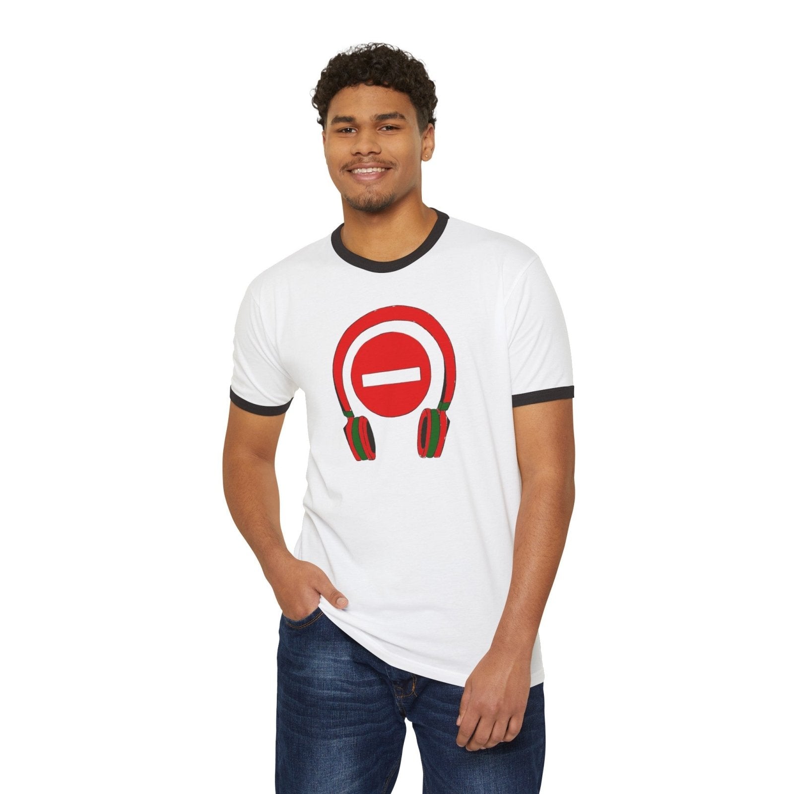 Unisex Cotton Ringer T - Shirt - Do Not Disturb, I'm Vibing. | US - Ohhh So Swag