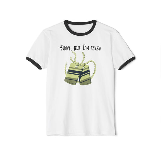 Unisex Cotton Ringer T - Shirt - Sorry, But I'm Taken | US - Ohhh So Swag