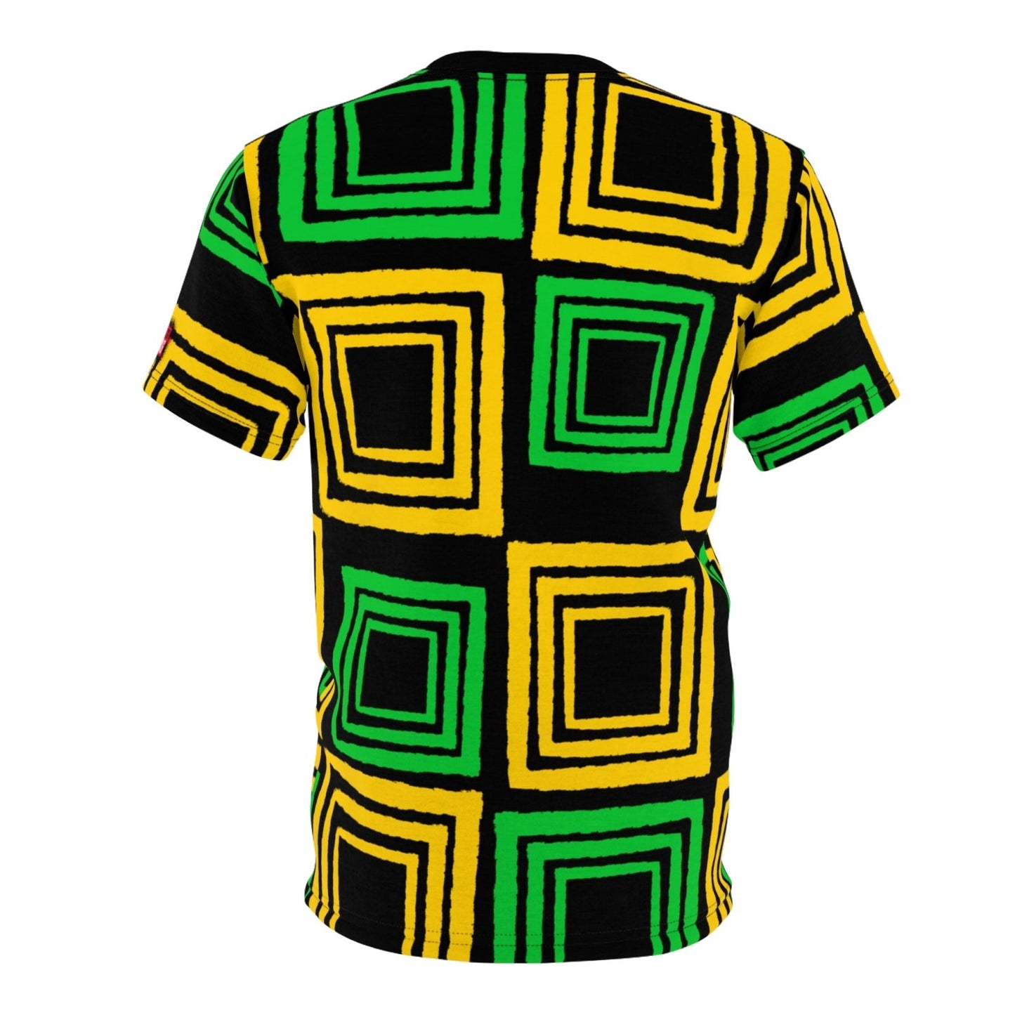 Unisex Geometric Pattern Shirt, Jamaica Colours – J.A. Squared | US - Ohhh So Swag