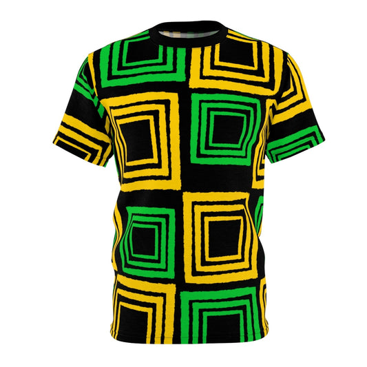 Unisex Geometric Pattern Shirt, Jamaica Colours – J.A. Squared | US - Ohhh So Swag