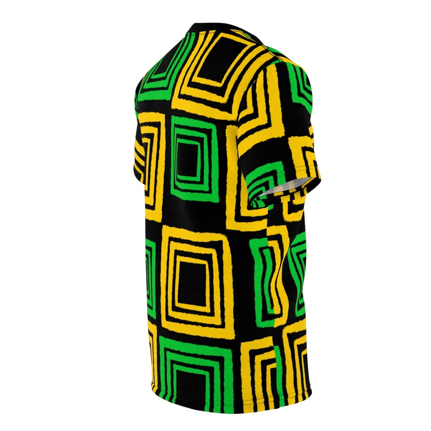 Unisex Geometric Pattern Shirt, Jamaica Colours – J.A. Squared | US - Ohhh So Swag