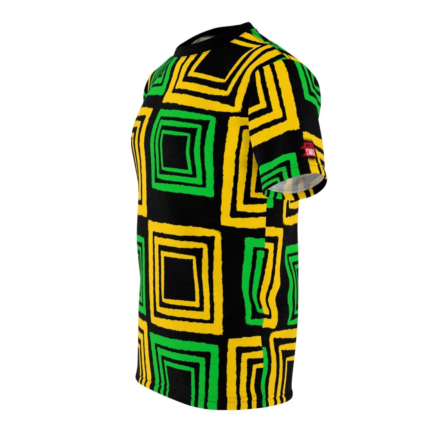 Unisex Geometric Pattern Shirt, Jamaica Colours – J.A. Squared | US - Ohhh So Swag