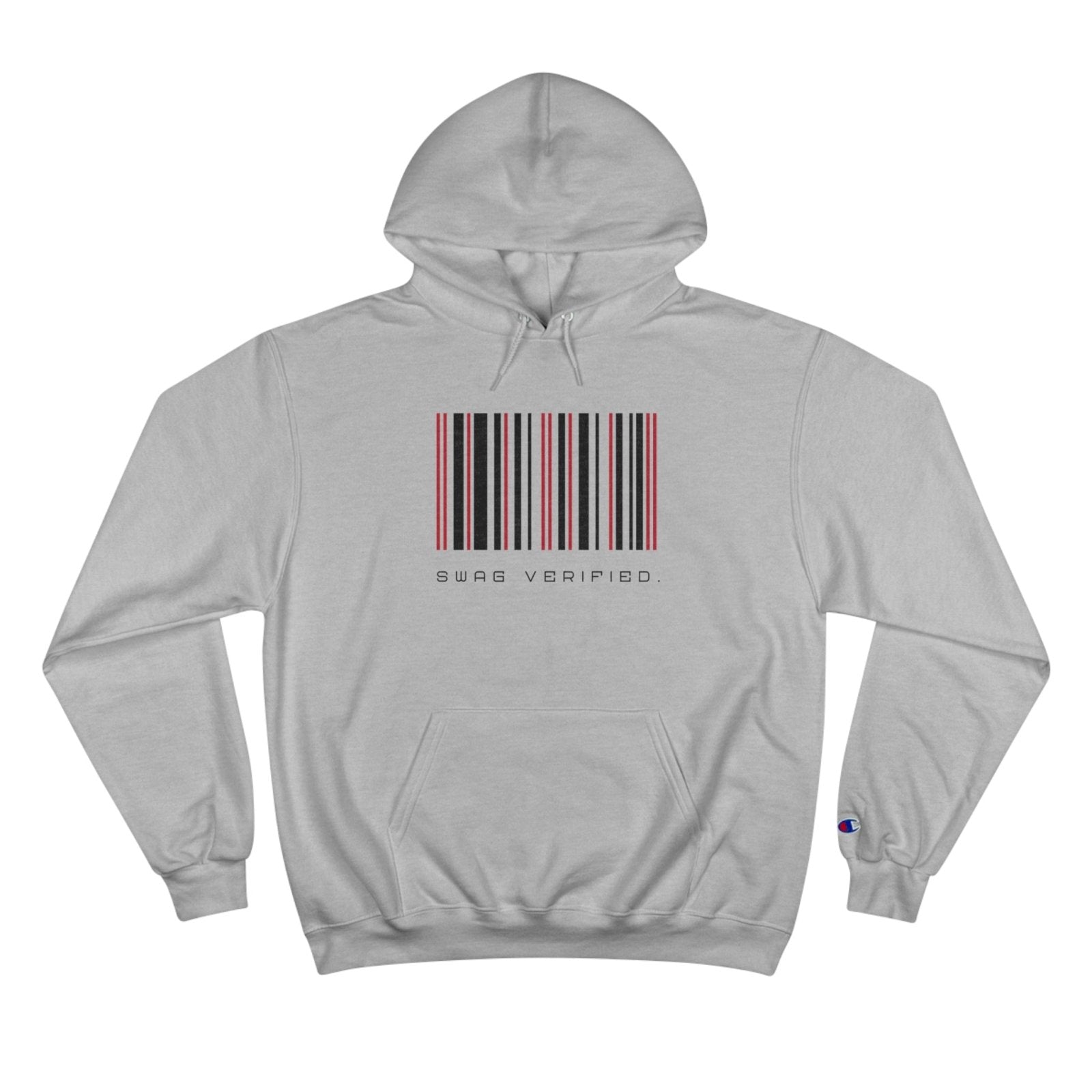 Unisex Graphic Champion Hoodie - Swag Verified. Barcode | CA - Ohhh So Swag