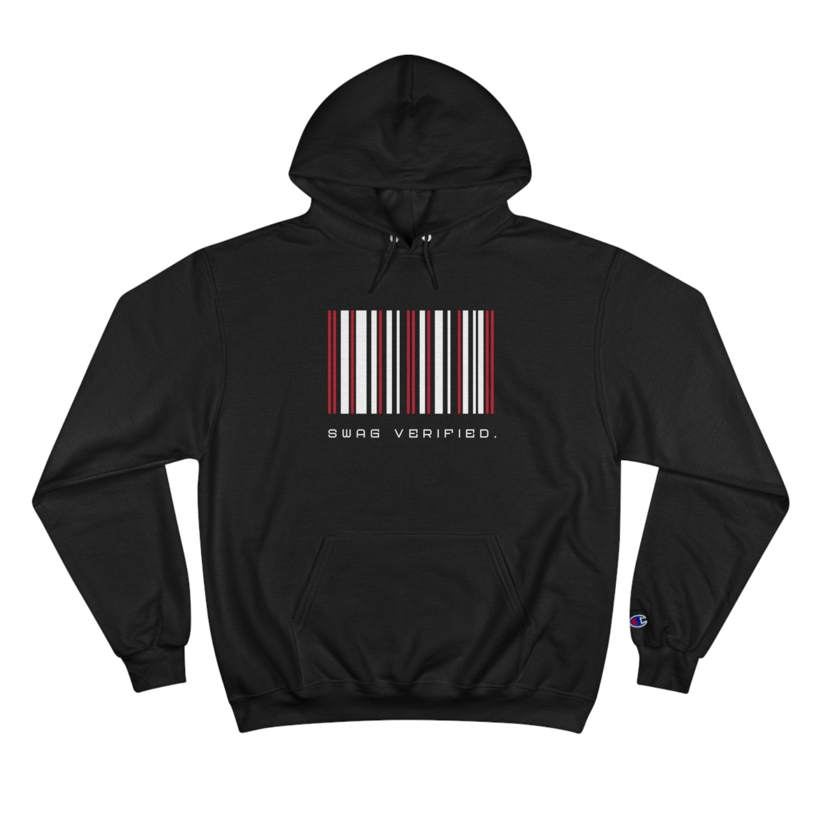 Unisex Graphic Champion Hoodie - Swag Verified. Barcode | CA - Ohhh So Swag