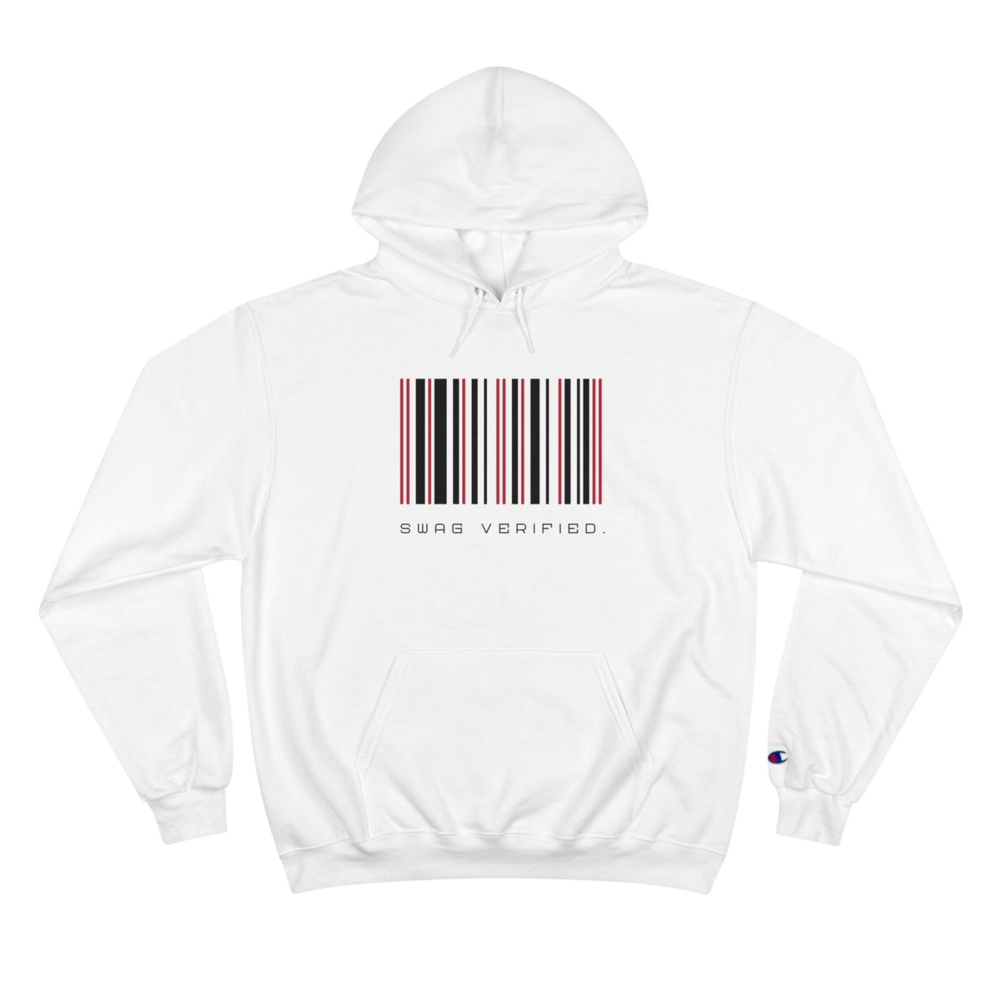 Unisex Graphic Champion Hoodie - Swag Verified. Barcode | CA - Ohhh So Swag