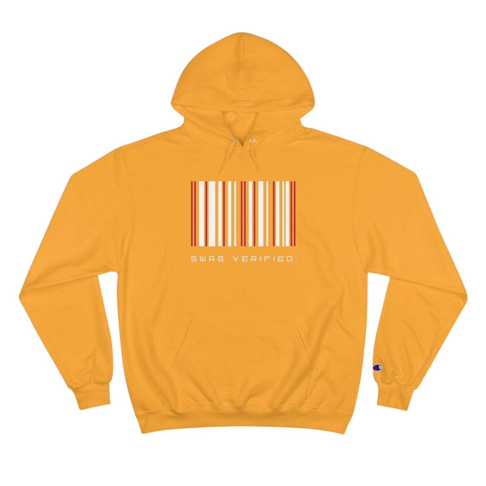 Unisex Graphic Champion Hoodie - Swag Verified. Barcode | US - Ohhh So Swag