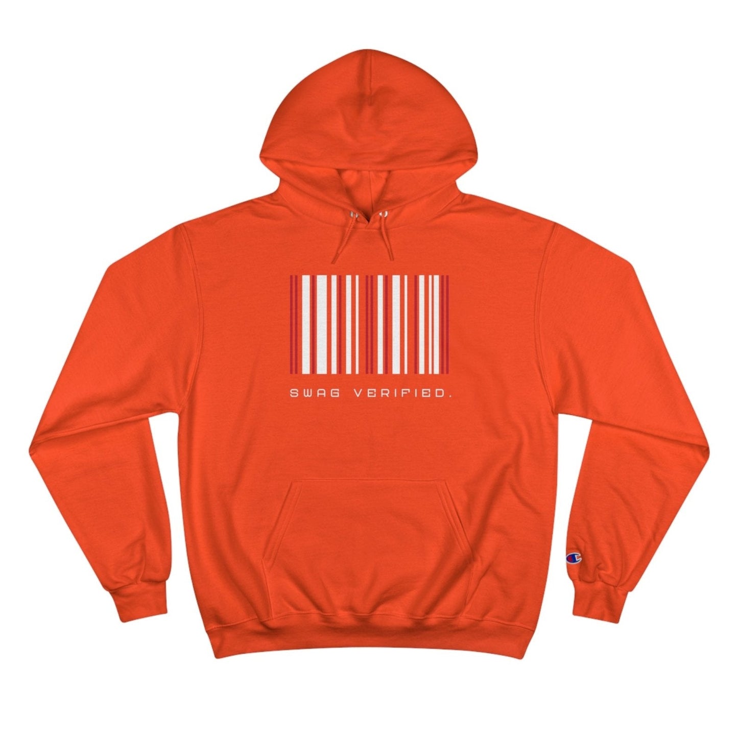 Unisex Graphic Champion Hoodie - Swag Verified. Barcode | US - Ohhh So Swag