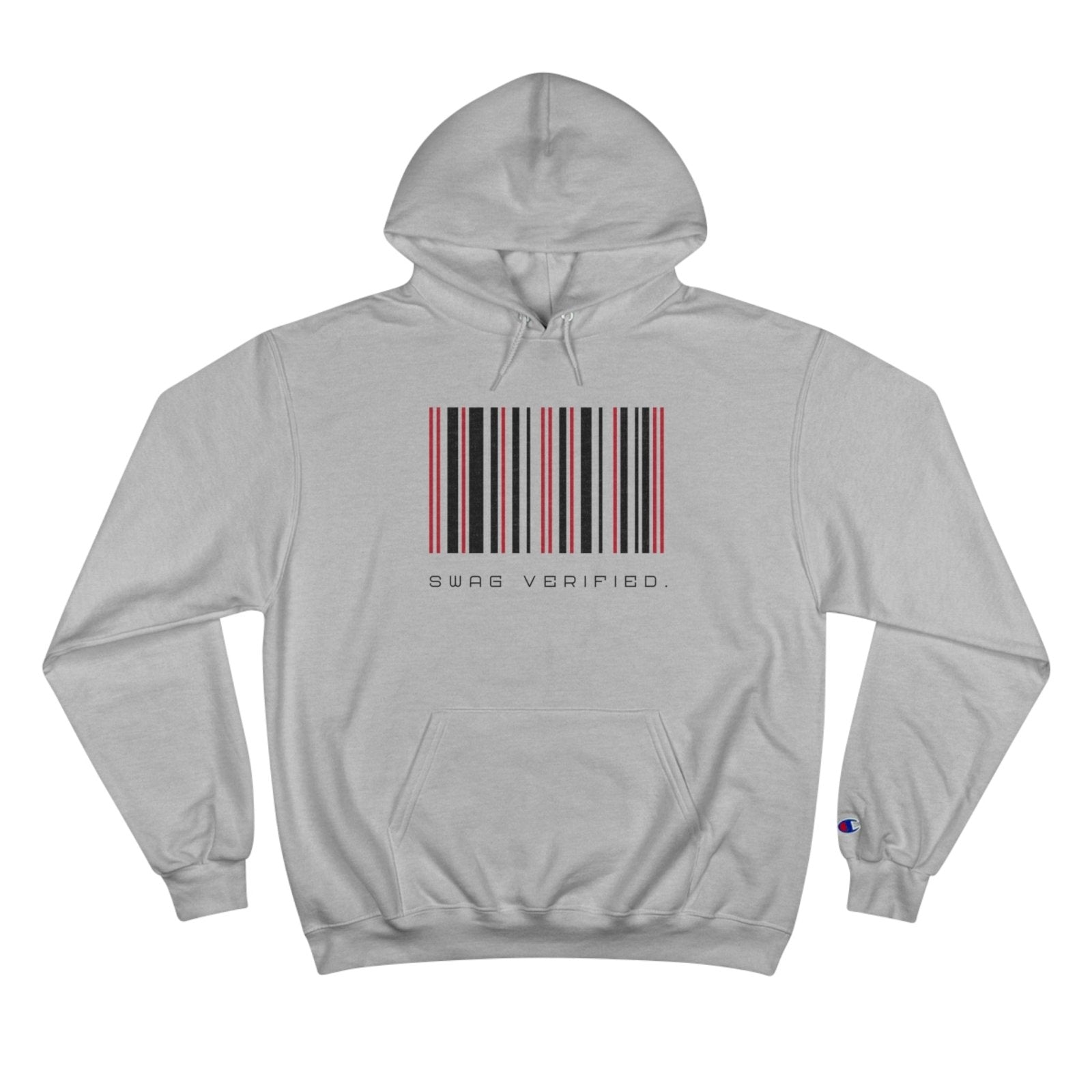 Unisex Graphic Champion Hoodie - Swag Verified. Barcode | US - Ohhh So Swag