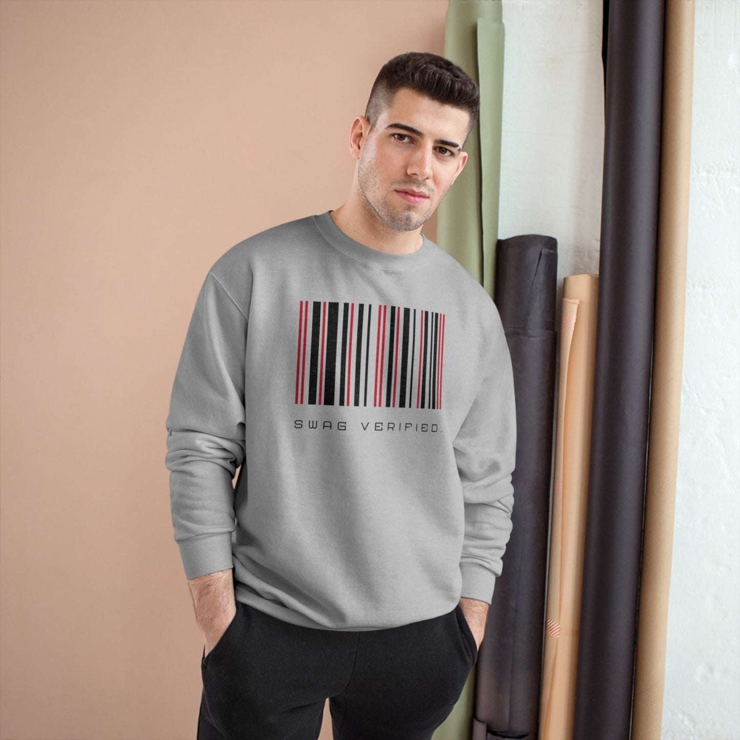 Unisex Graphic Pullover Champion Sweatshirt - Swag Verified. Barcode | US - Ohhh So Swag