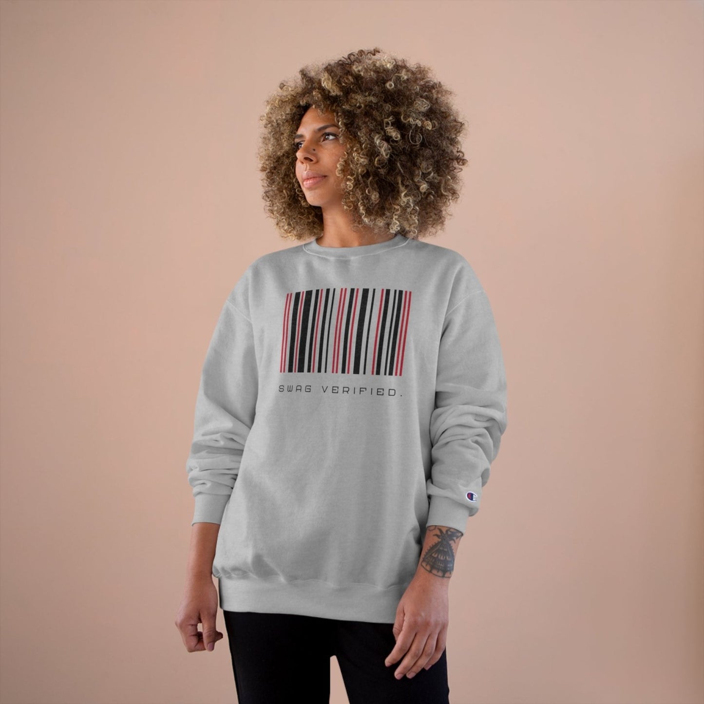 Unisex Graphic Pullover Champion Sweatshirt - Swag Verified. Barcode | US - Ohhh So Swag