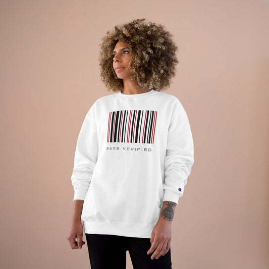 Unisex Graphic Pullover Champion® Sweatshirt - Swag Verified. Barcode | US - Ohhh So Swag