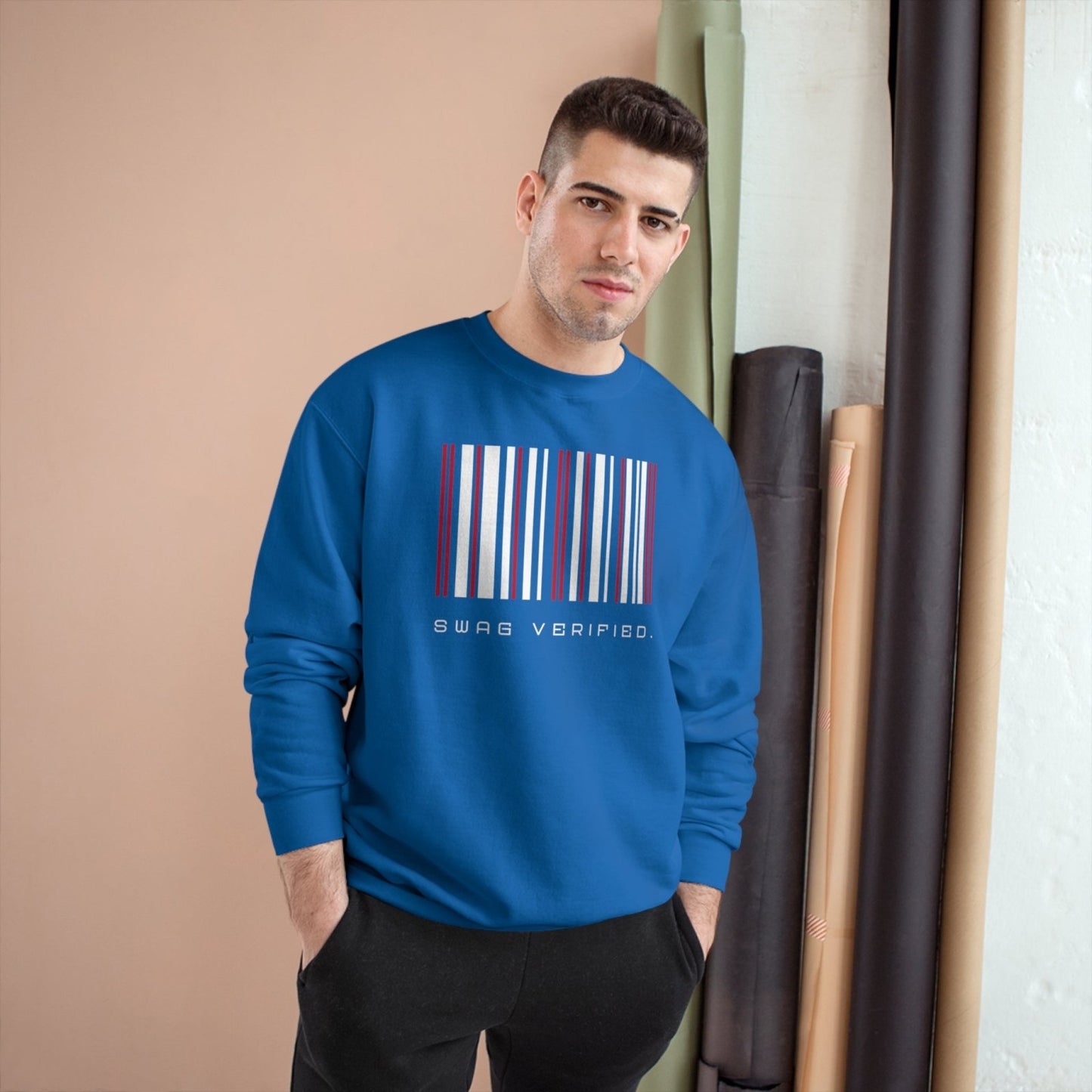 Unisex Graphic Pullover Champion Sweatshirt - Swag Verified. Barcode | US - Ohhh So Swag