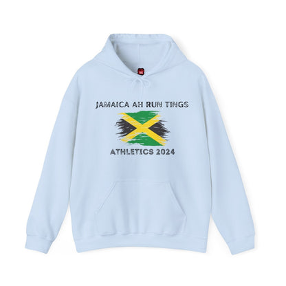 Unisex Hooded Sweatshirt, Jamaica Ah Run Tings - Athletics 2024 | US - Ohhh So Swag