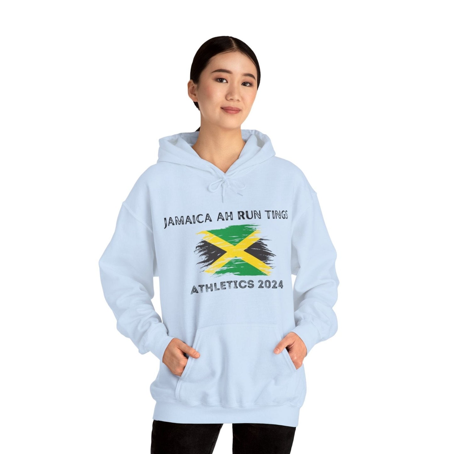 Unisex Hooded Sweatshirt, Jamaica Ah Run Tings - Athletics 2024 | US - Ohhh So Swag