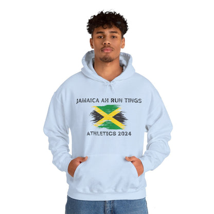 Unisex Hooded Sweatshirt, Jamaica Ah Run Tings - Athletics 2024 | US - Ohhh So Swag