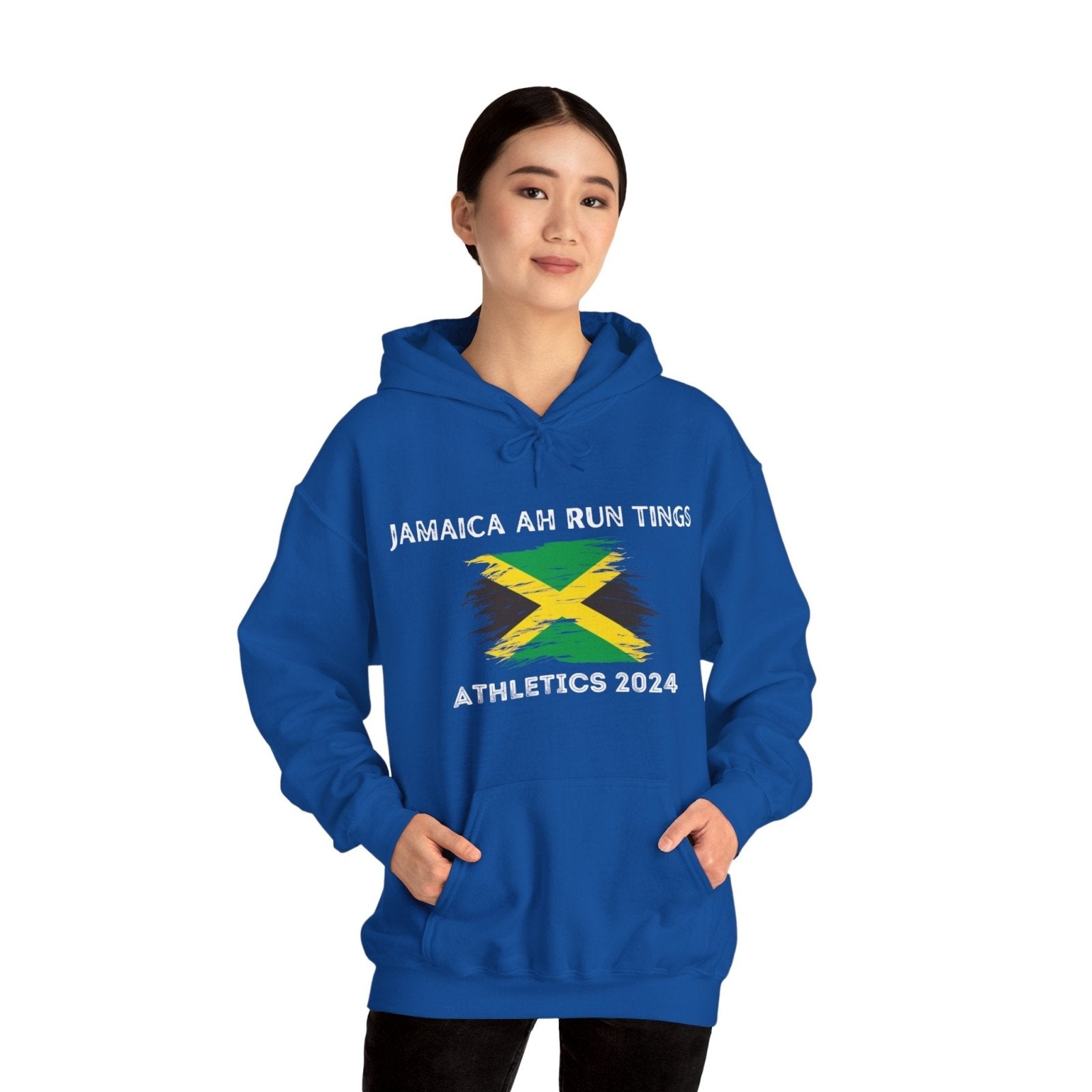 Unisex Hooded Sweatshirt, Jamaica Ah Run Tings - Athletics 2024 | US - Ohhh So Swag