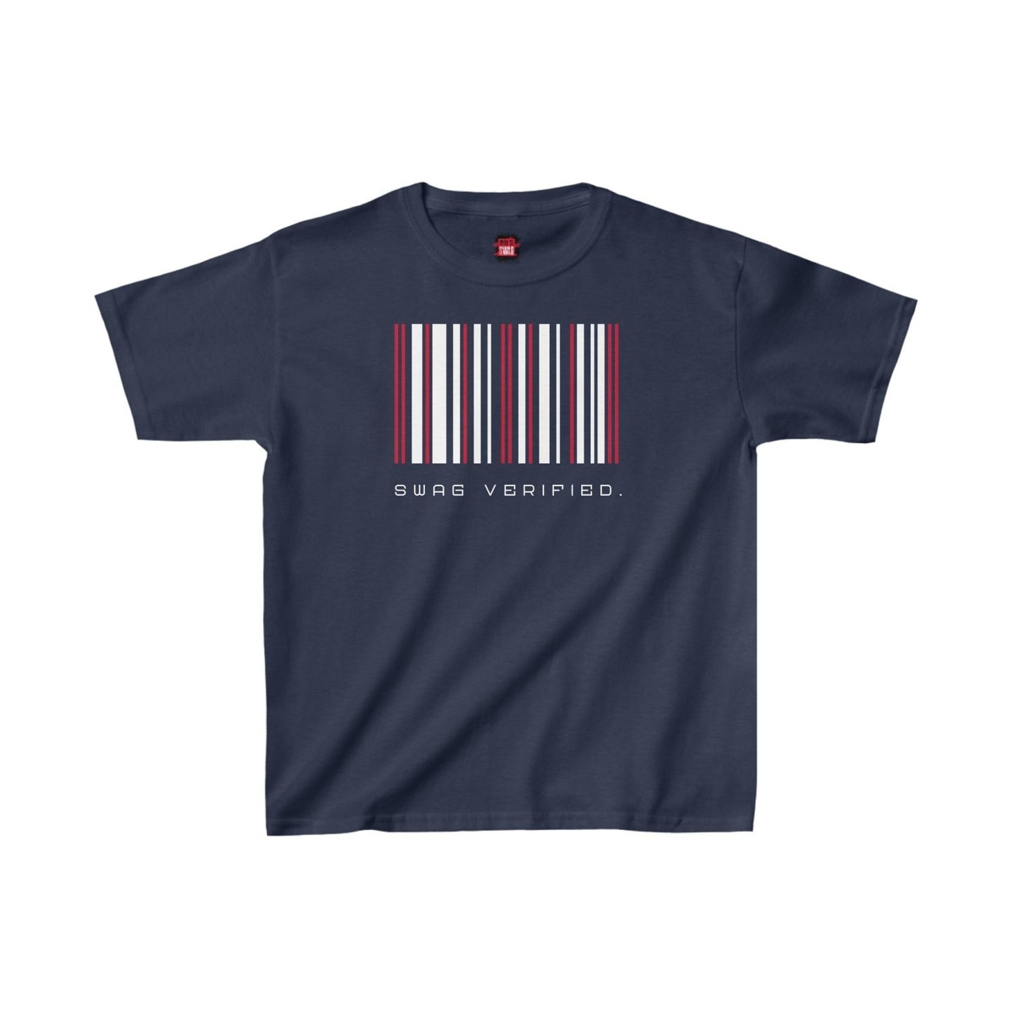 Unisex Kids Short Sleeve Tee - Swag Verified. Barcode | US - Ohhh So Swag