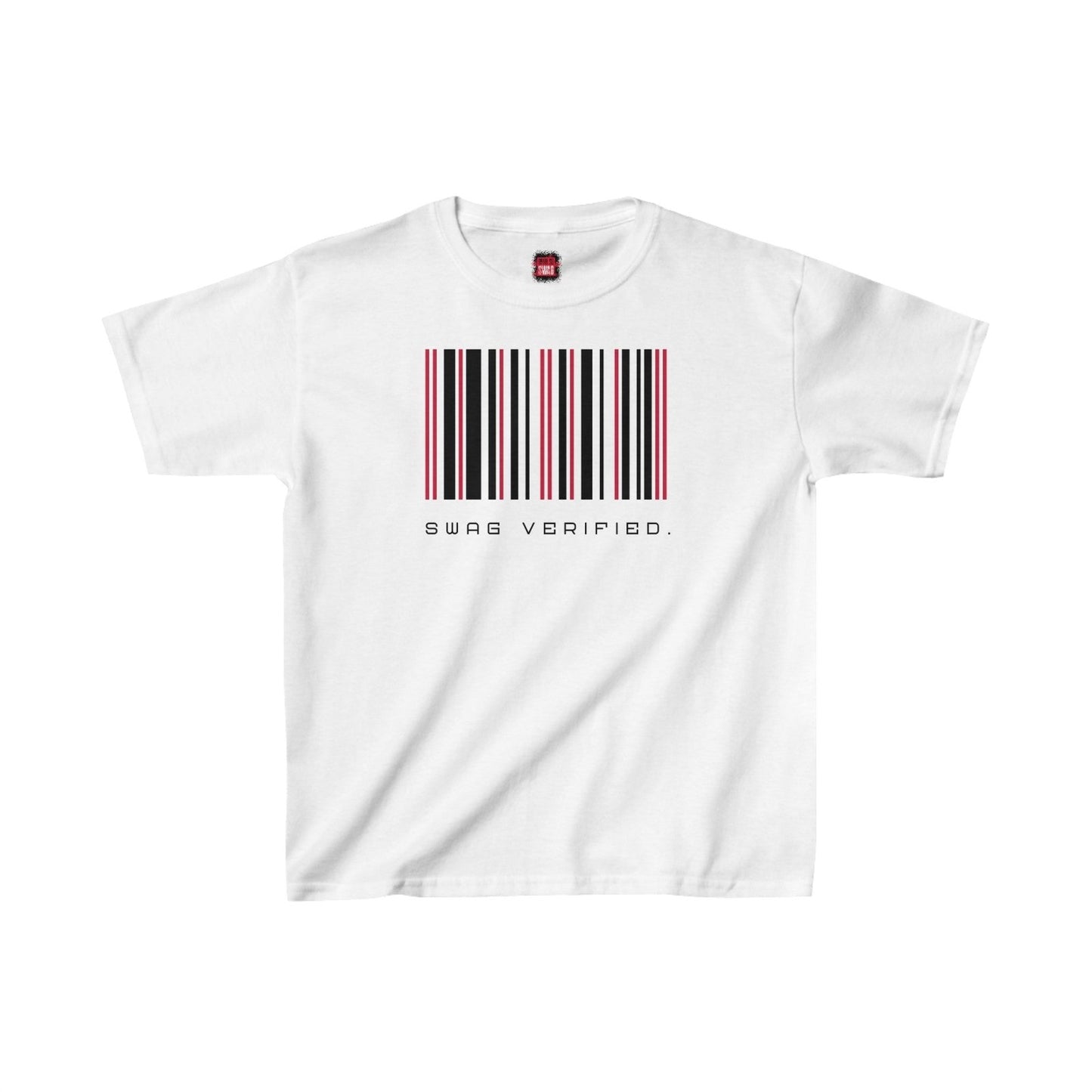 Unisex Kids Short Sleeve Tee - Swag Verified. Barcode | US - Ohhh So Swag