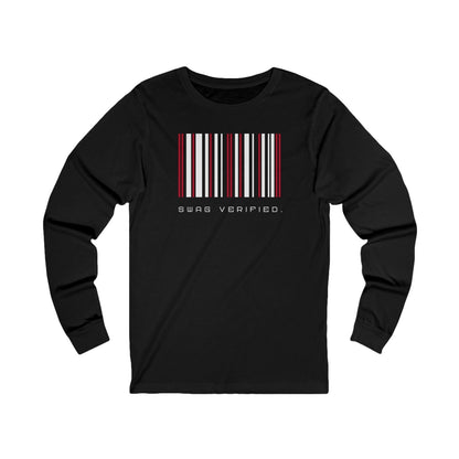 Unisex Long Sleeve Tee - Swag Verified. Barcode | CA - Ohhh So Swag