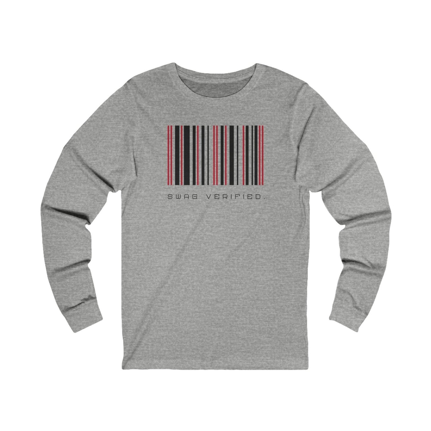 Unisex Long Sleeve Tee - Swag Verified. Barcode | CA - Ohhh So Swag