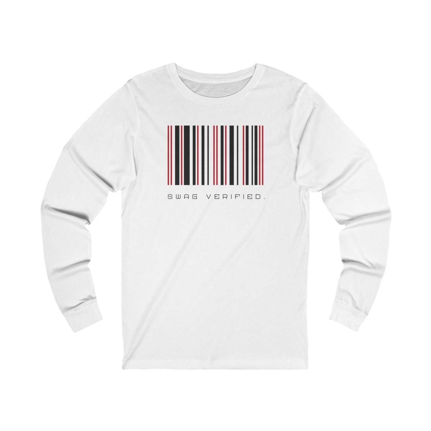 Unisex Long Sleeve Tee - Swag Verified. Barcode | CA - Ohhh So Swag