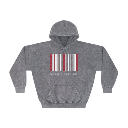 Unisex Mineral Wash Hoodie - Swag Verified. Barcode | US - Ohhh So Swag