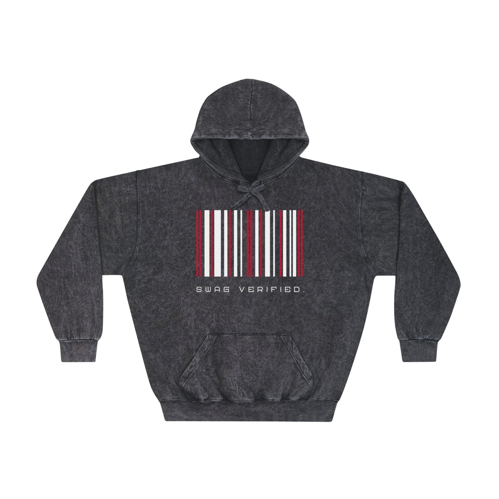 Unisex Mineral Wash Hoodie - Swag Verified. Barcode | US - Ohhh So Swag