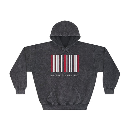 Unisex Mineral Wash Hoodie - Swag Verified. Barcode | US - Ohhh So Swag