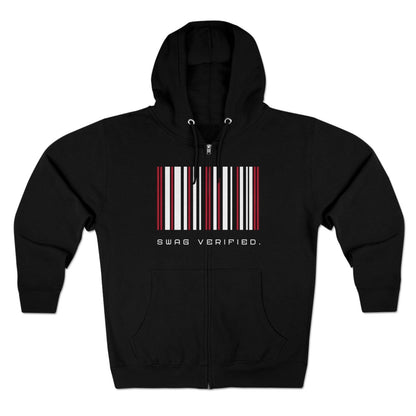 Unisex Premium Full Zip Hoodie - Swag Verified. Barcode | CA - Ohhh So Swag