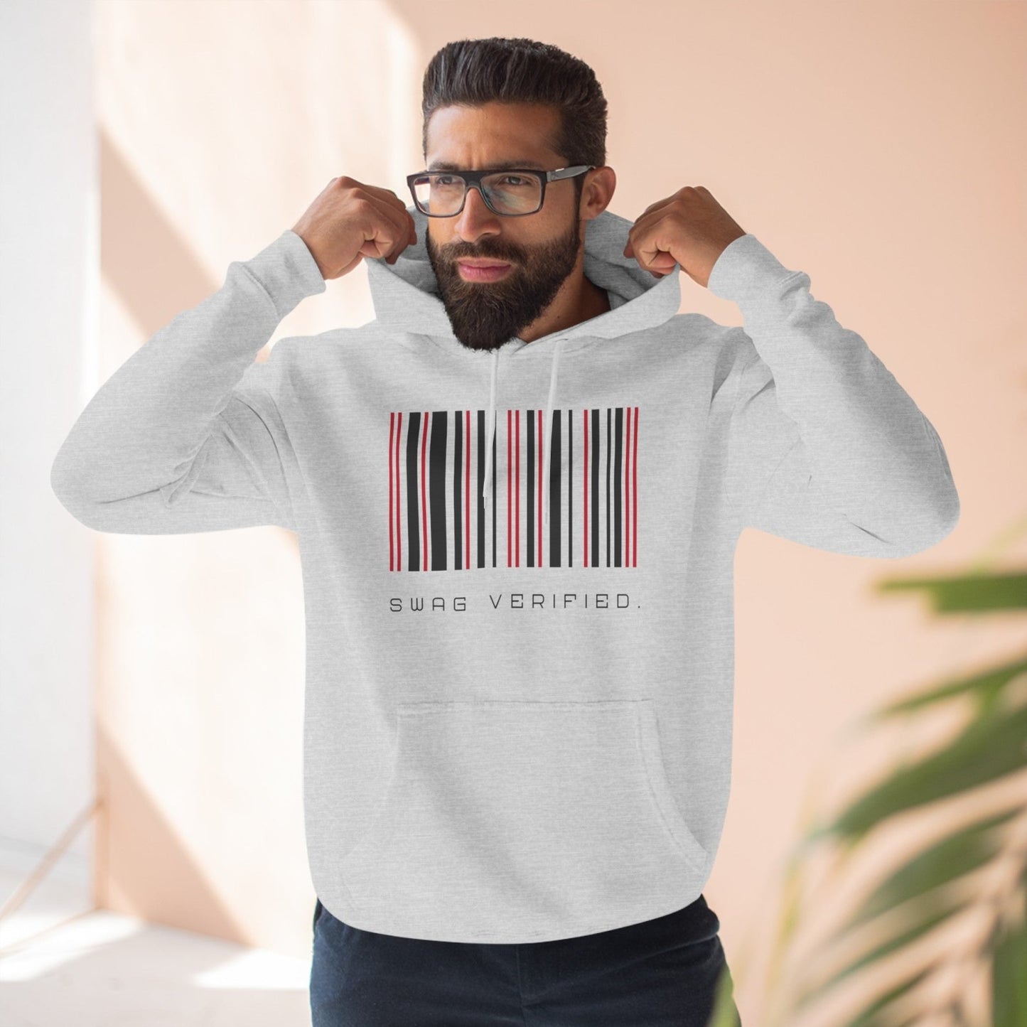 Unisex Premium Pullover Graphic Hoodie - Swag Verified. Barcode | CA - Ohhh So Swag