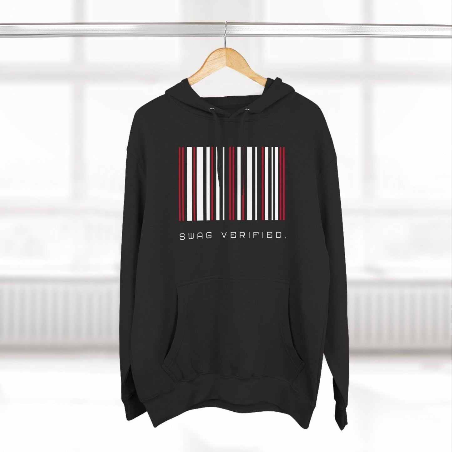 Unisex Premium Pullover Graphic Hoodie - Swag Verified. Barcode | CA - Ohhh So Swag