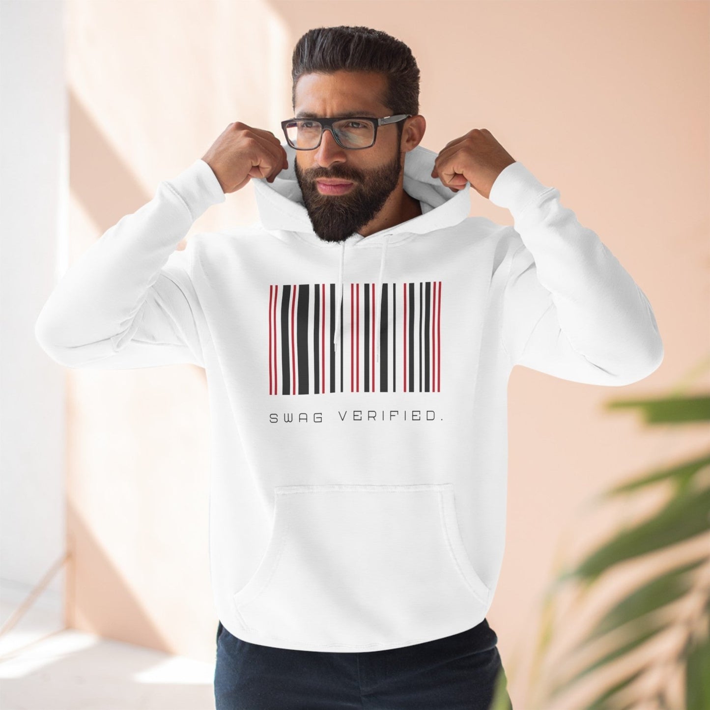 Unisex Premium Pullover Graphic Hoodie - Swag Verified. Barcode | CA - Ohhh So Swag