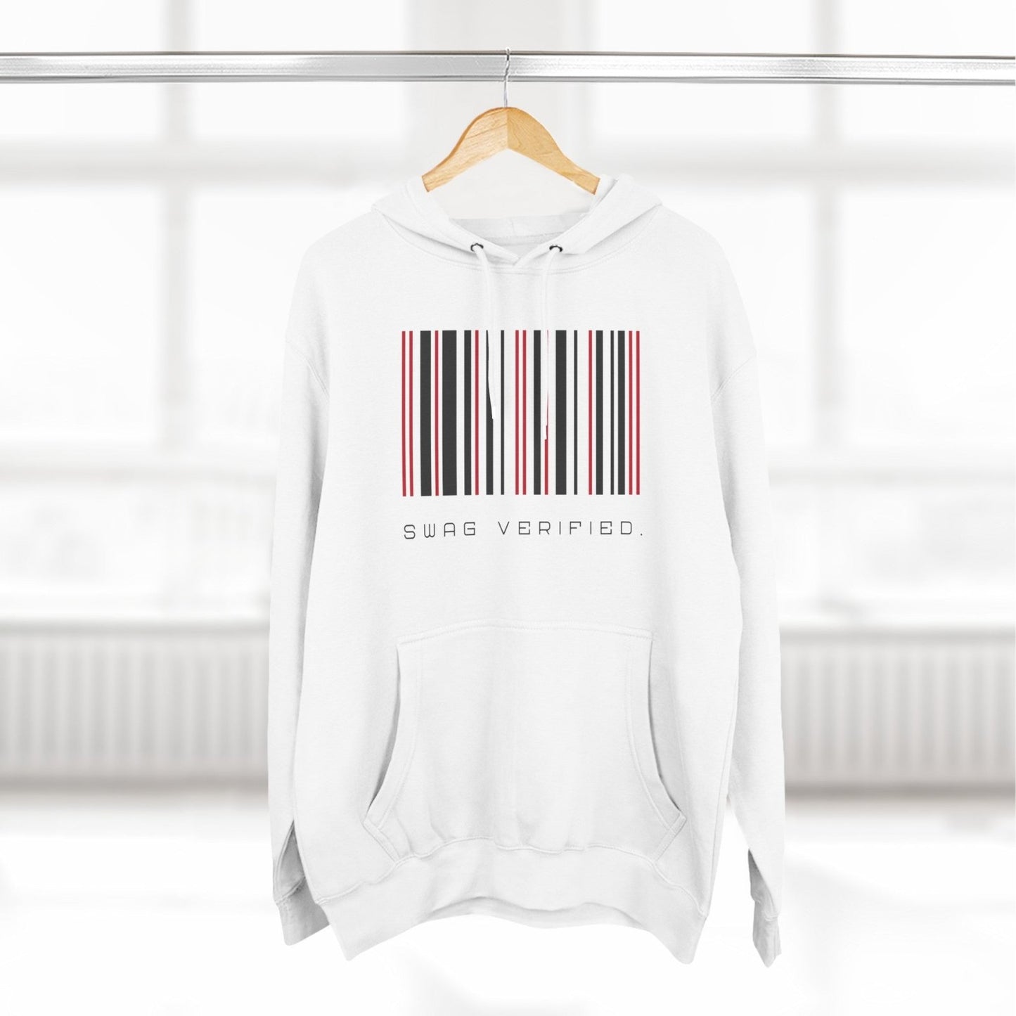 Unisex Premium Pullover Graphic Hoodie - Swag Verified. Barcode | CA - Ohhh So Swag