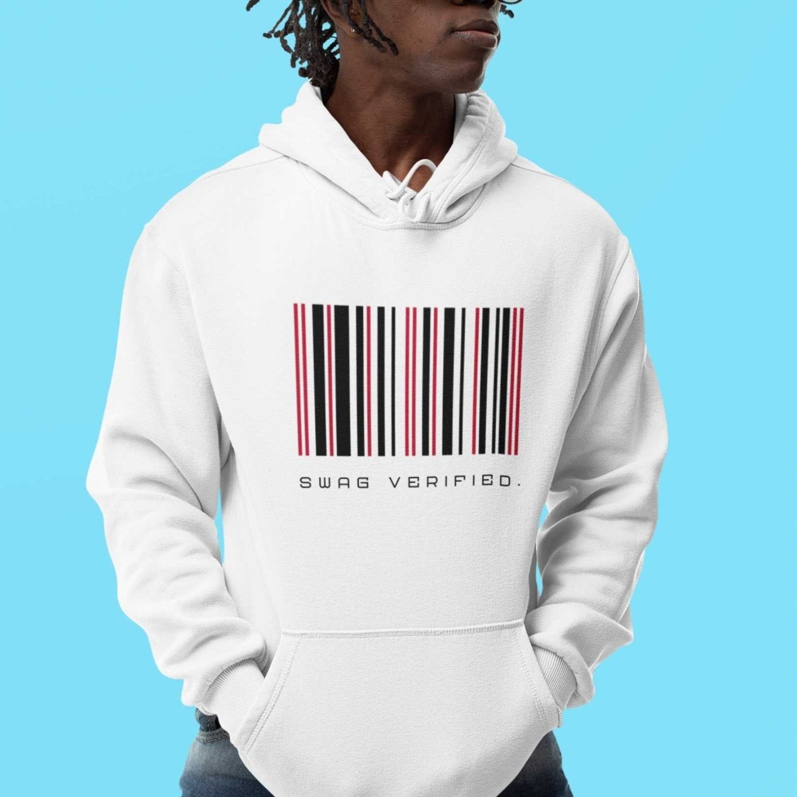 Unisex Premium Pullover Hoodie - Swag Verified. Barcode | US - Ohhh So Swag