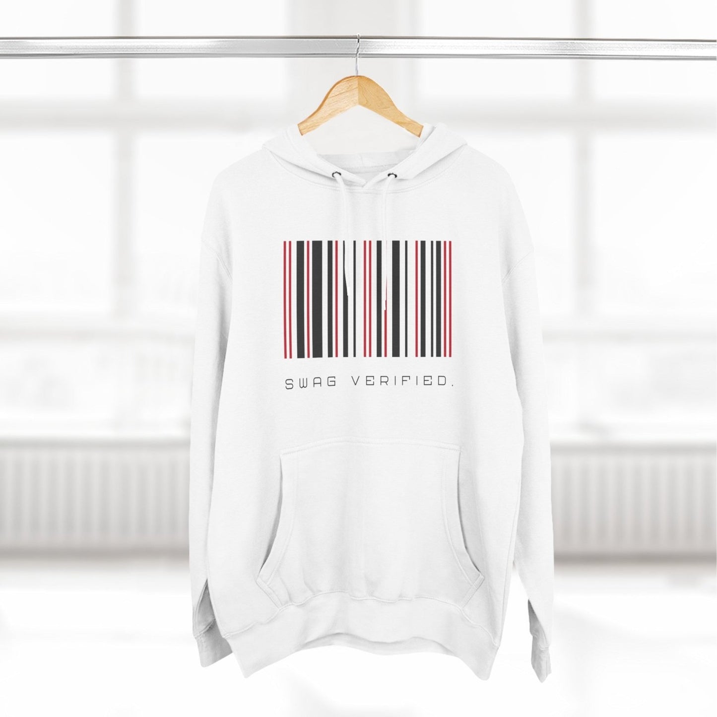 Unisex Premium Pullover Hoodie - Swag Verified. Barcode | US - Ohhh So Swag